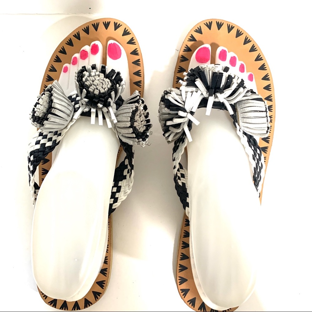 Kate Spade Idette Fringe Tassel Flip Flop Sandal - Picture 8 of 11